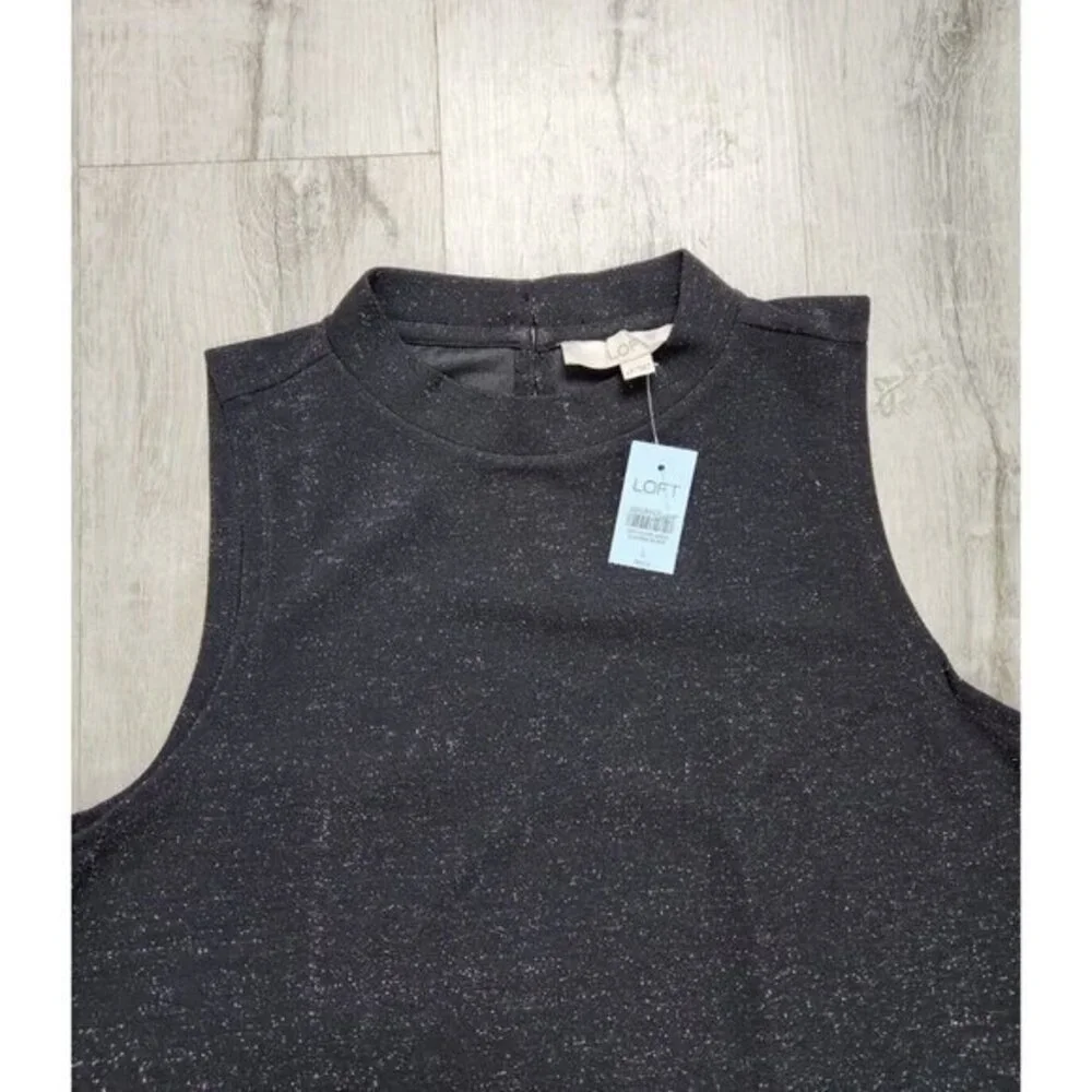 New Loft Sparkle Dress Womens Large Petite - Picture 3 of 6